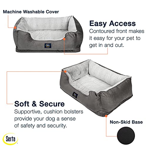 Slate Gray X-Large Orthopedic Dog Bed Y69684