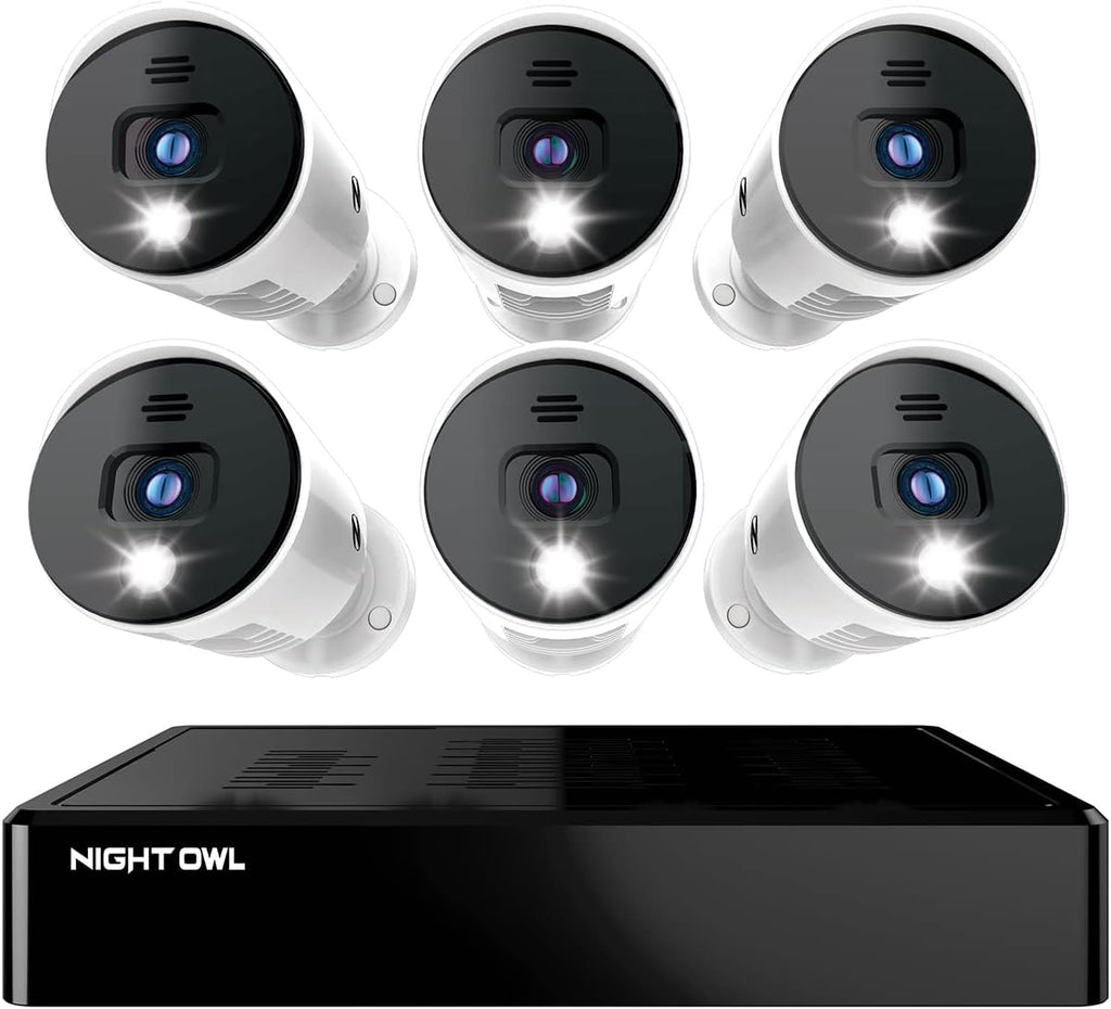16 Channel Bluetooth Video Home Security Camera System with 12 Wired 1080p HD Indoor/Outdoor Spotlight Cameras with Audio and 1TB Hard Drive O87332