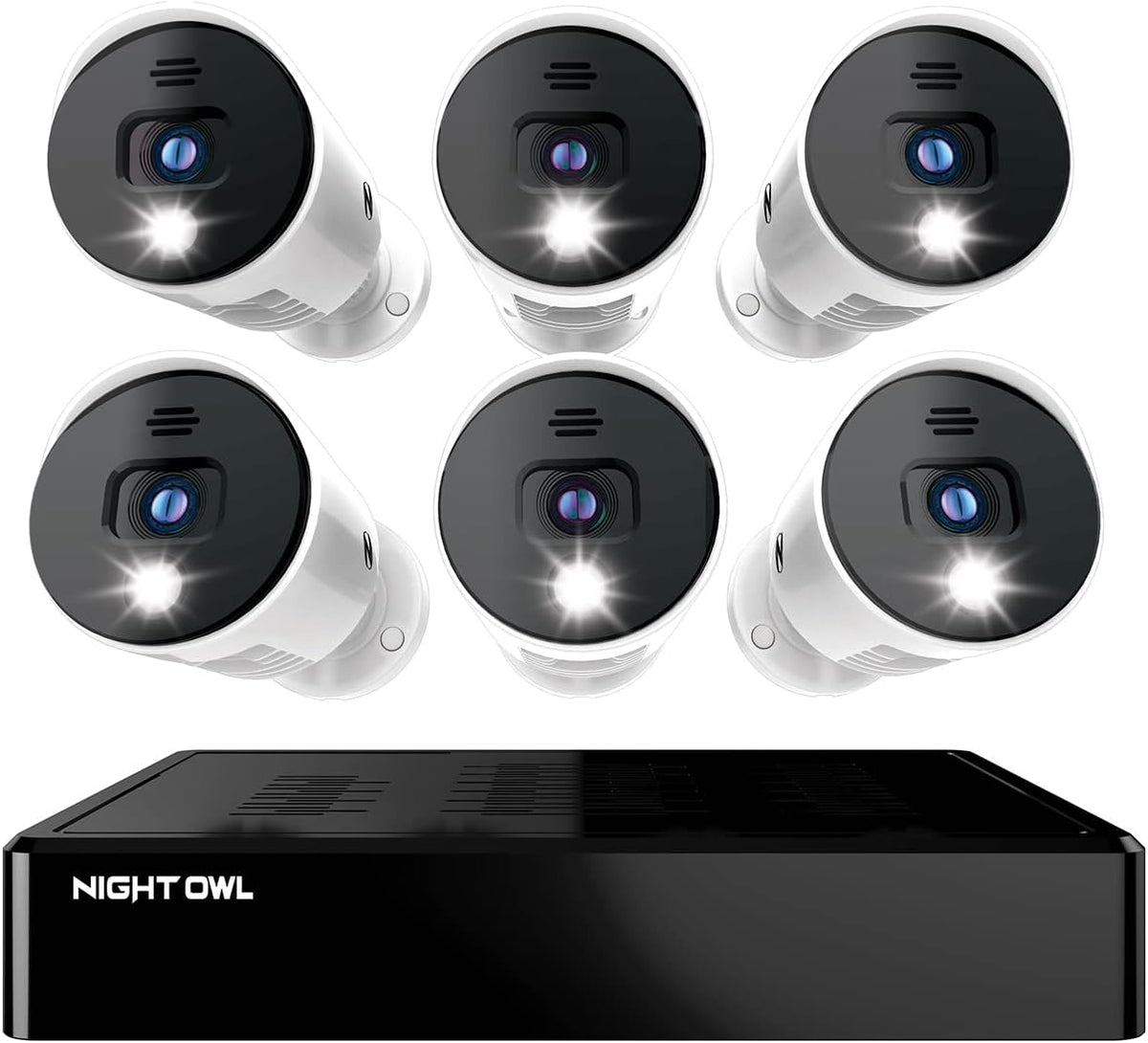 16 Channel Bluetooth Video Home Security Camera System with 12 Wired 1080p HD Indoor/Outdoor Spotlight Cameras with Audio and 1TB Hard Drive O87332