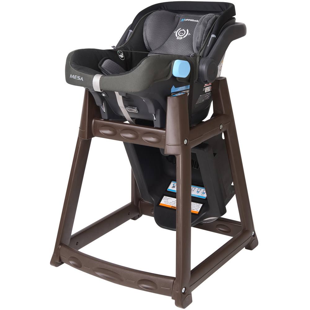 Brown High Chair with Black Seat P65110