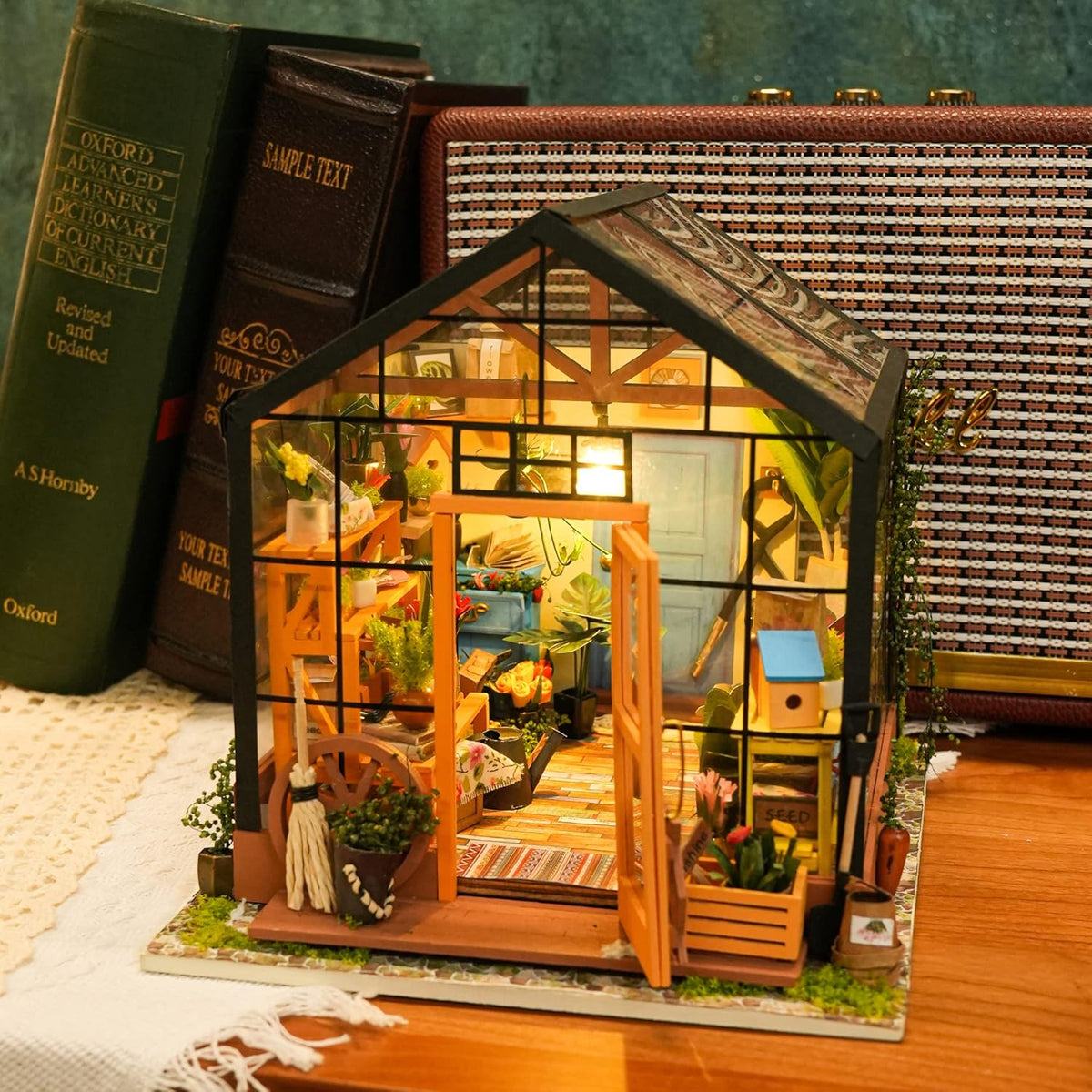 DIY Miniature House Kit with LED Light B161197