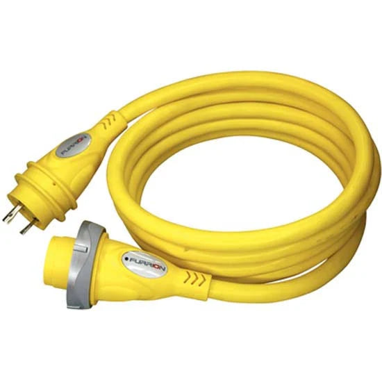 30A 125V Marine Cordset 50ft Yellow D924