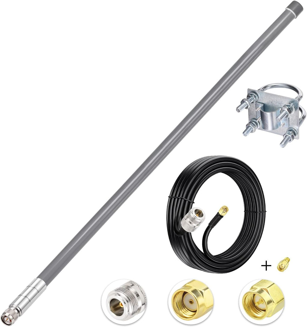 31.5inch 5.8 dBi 915MHz Antenna with 10ft Low Loss Cable E3765