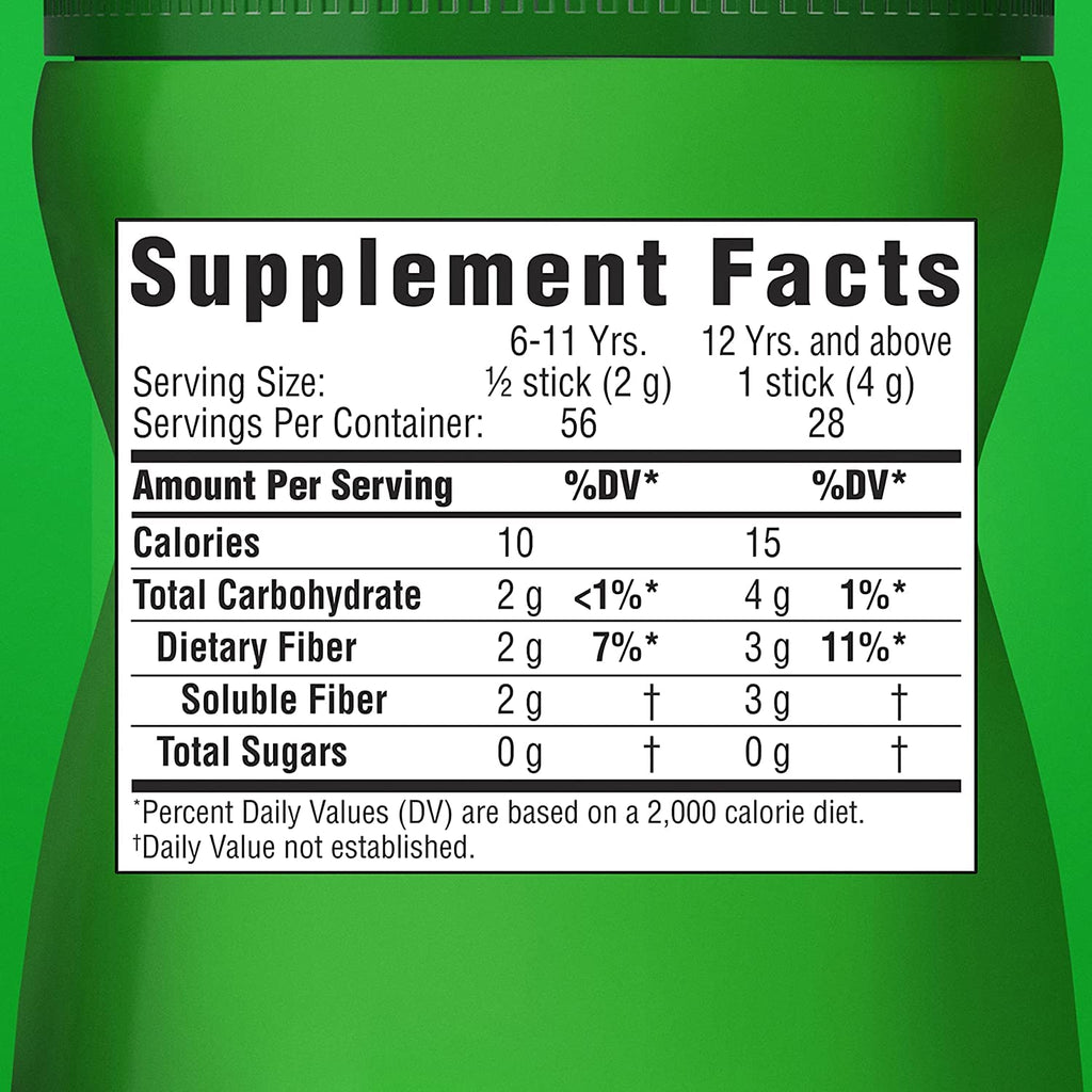 28 Count (6 Pack) Fiber Supplement Stick Packs B1127