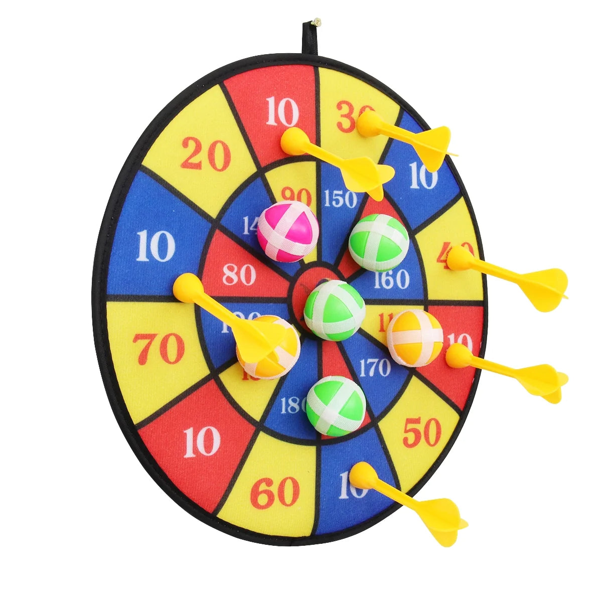 Flocking Dart Board with 4pcs Darts Dartboard Set N768262