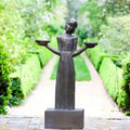 Bird Girl Statue with Pedestal, Medium 28 H N327
