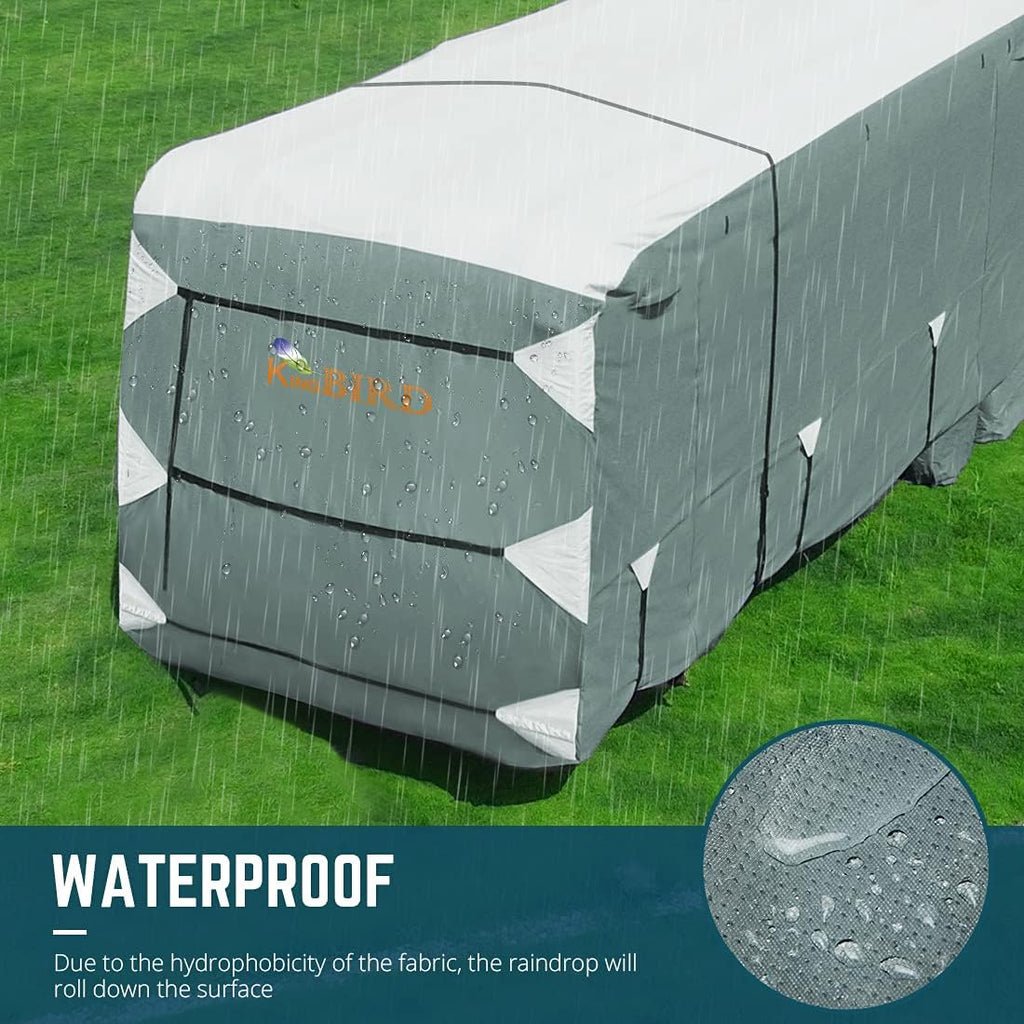 5 Layers RV Cover Fits 26'-29' Motorhome with Tire Covers E28707