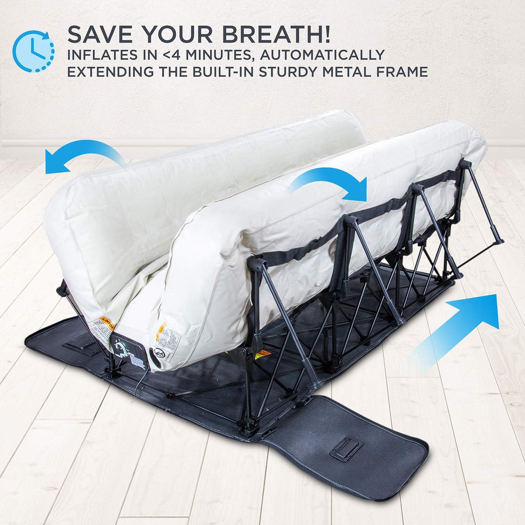 Queen Air Mattress with Frame & Rolling Case P97824