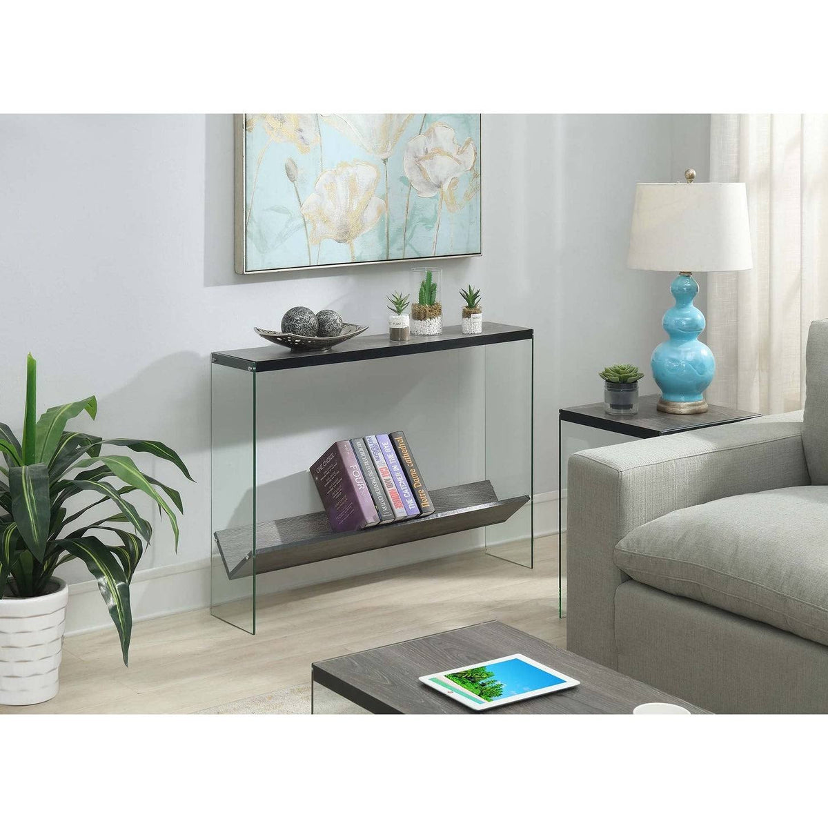 Weathered Grey Console Table R35944