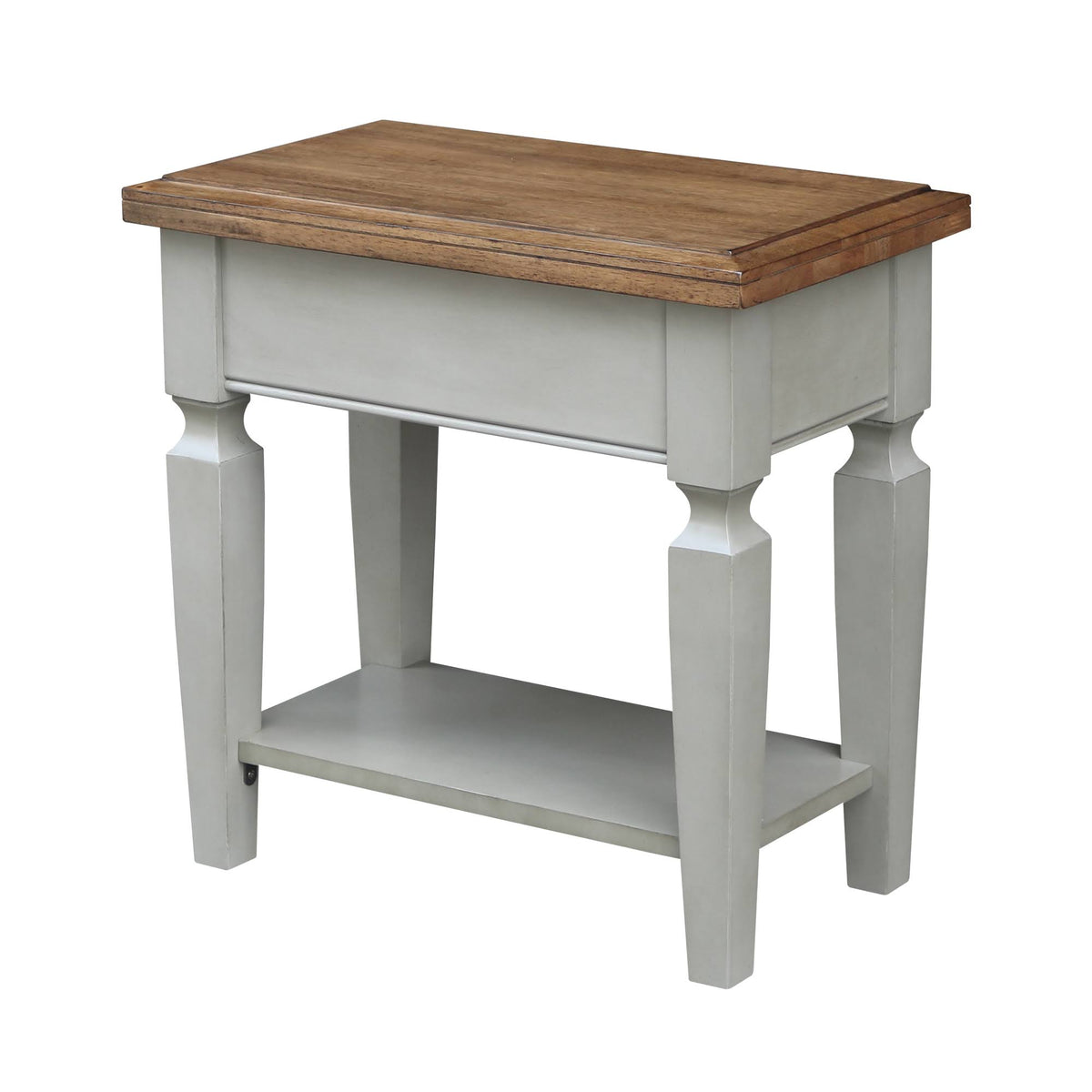 Vista Side Table Hickory Stone Finish U3620