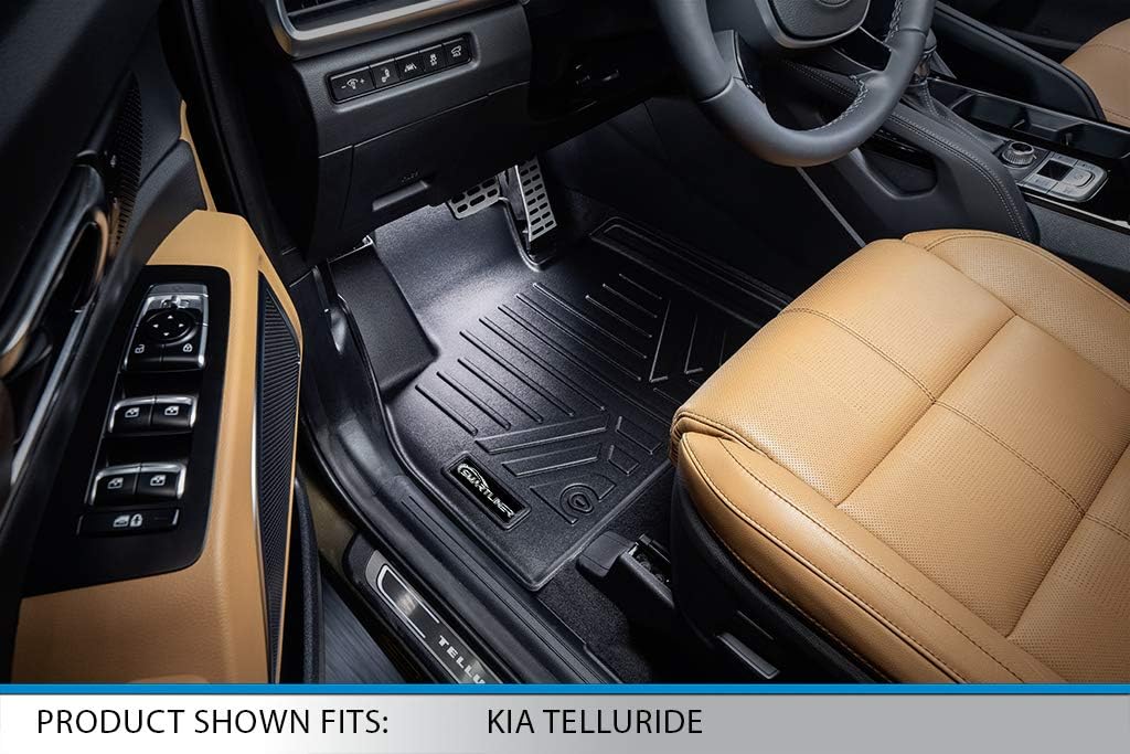 Black 3 Row & Cargo Liner Floor Mat Set Q8558