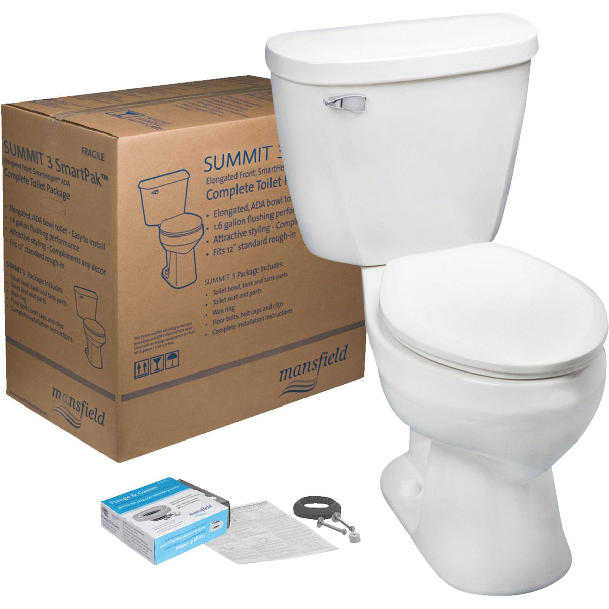 White SmartHeight Complete Toilet E94615