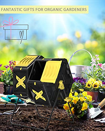 18.5 Gal BPA Free Single Rotating Chamber Compost Bin P32554