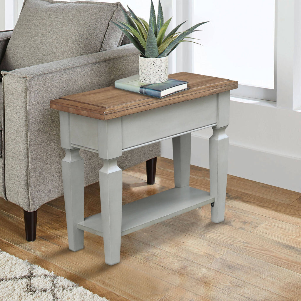 Vista Side Table Hickory Stone Finish U3620