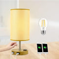 Table Lamp with Wood and Metal, 360° Rotatable, E26 Base V969171