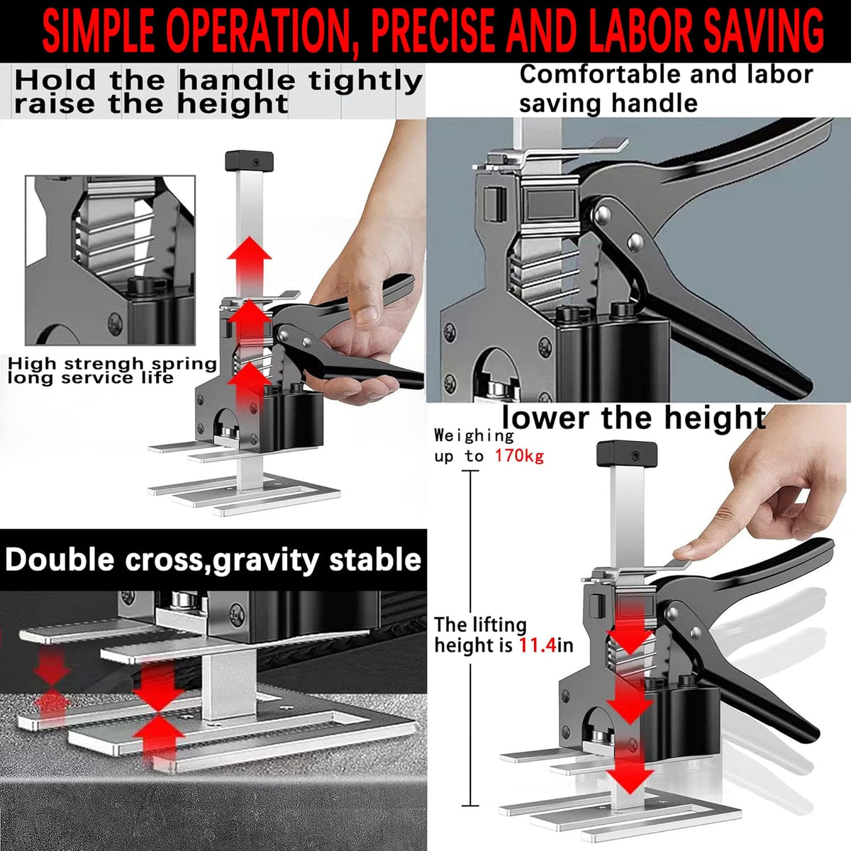 Labor Saving Arm 2PCS Multi-Function Hand Tool Jack K622