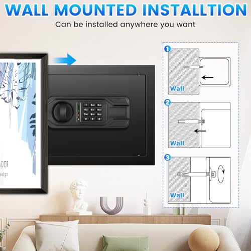 2.5 Cu ft Steel Security Safe with Programmable Keypad Lock V7984