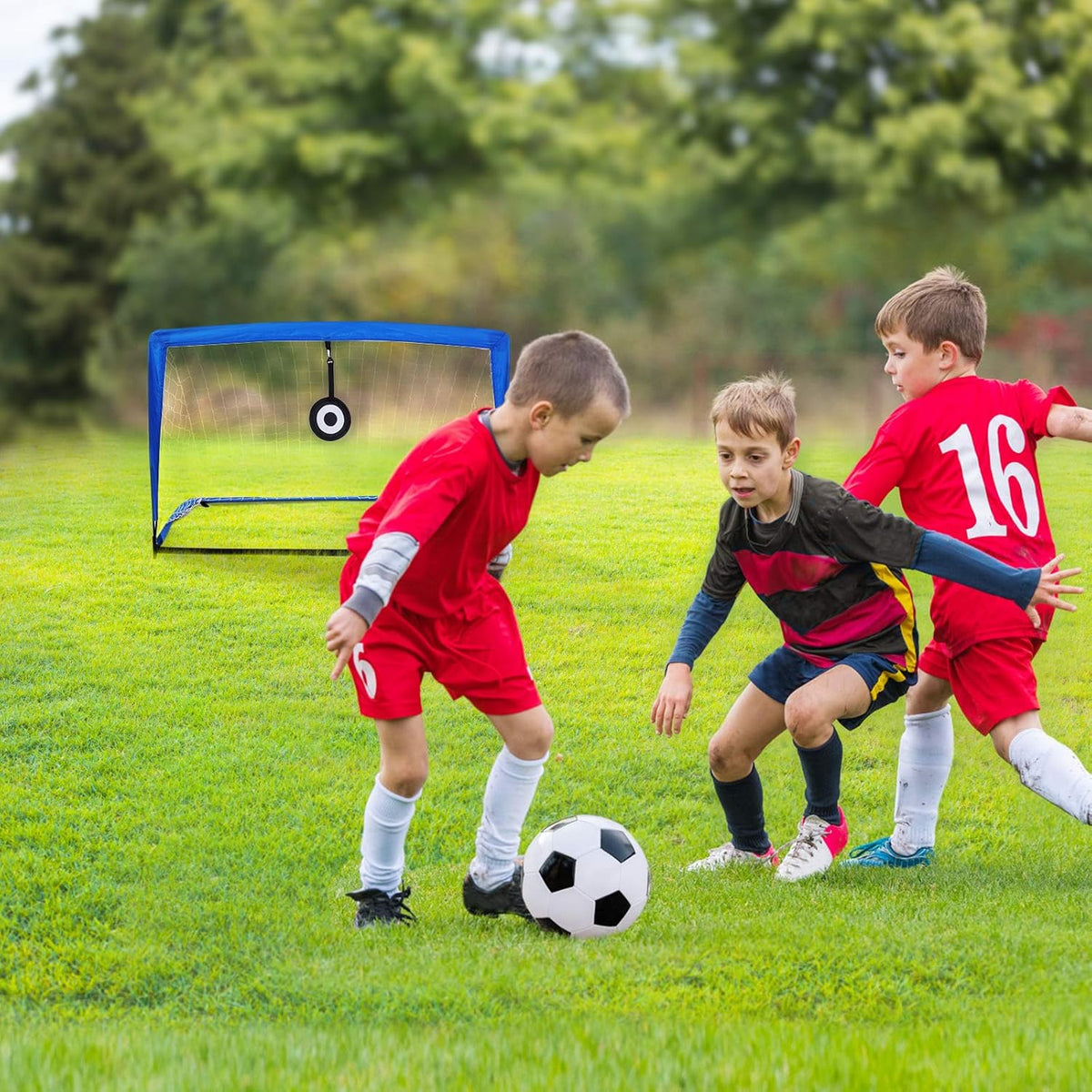 4'x3' Portable Pop Up Soccer Goals with Carry Bag, 2 Pack X783