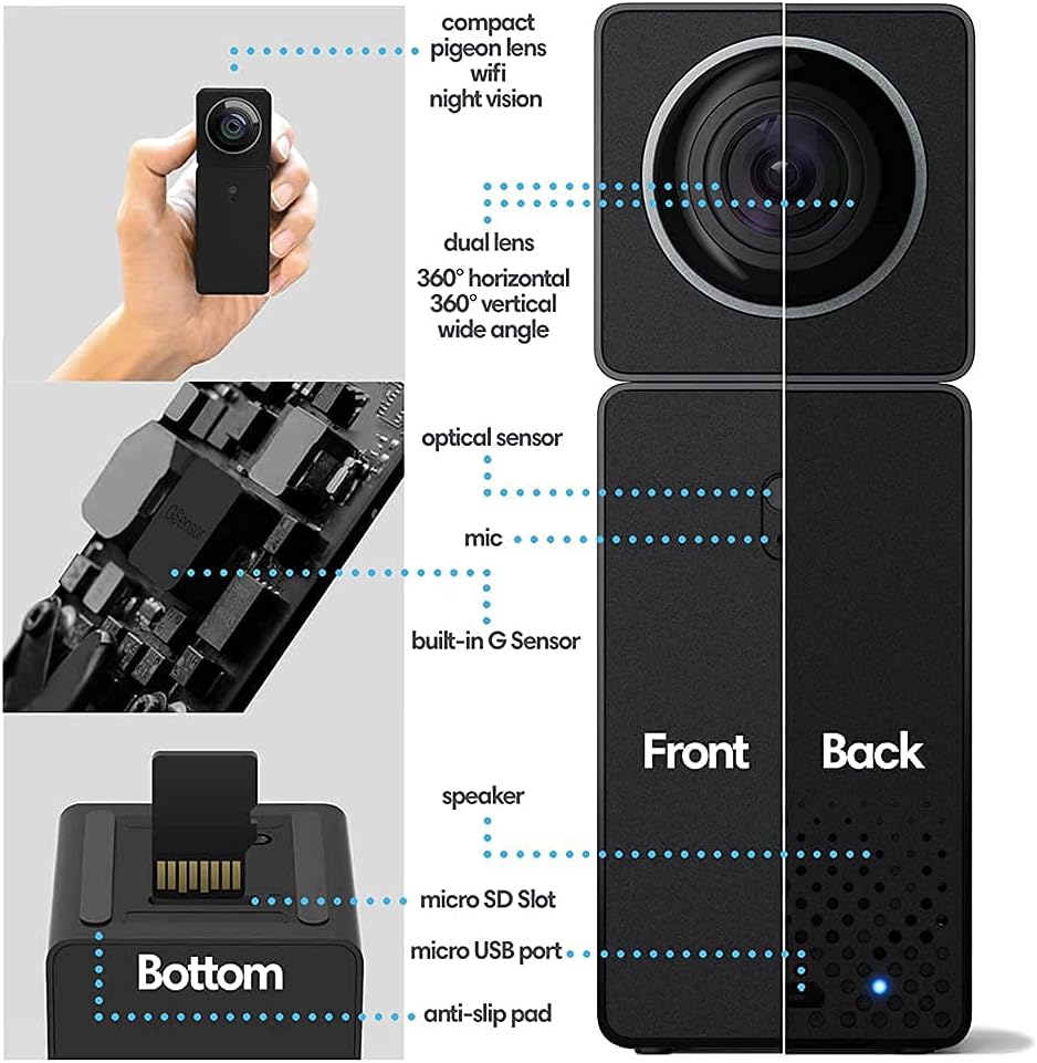 Indoor WiFi 1080p Security Camera with Night Vision and Motion Detection A534066