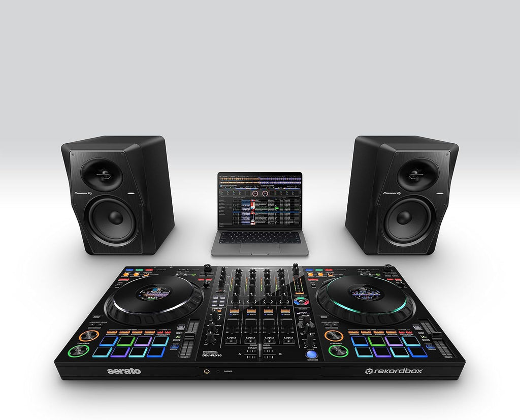 Black 4-deck DJ Controller A301