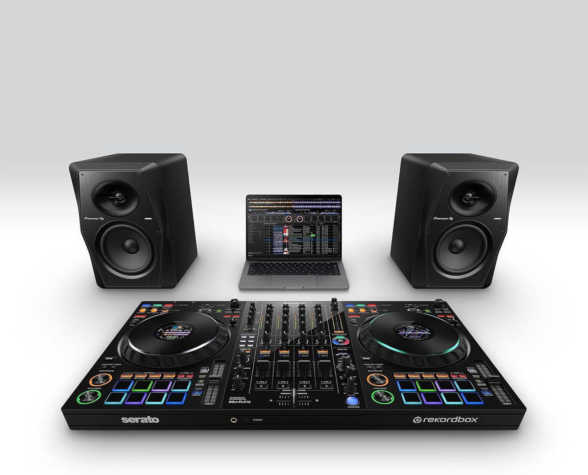 Black 4-deck DJ Controller A301