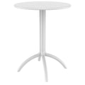 White Round Bistro Table D885