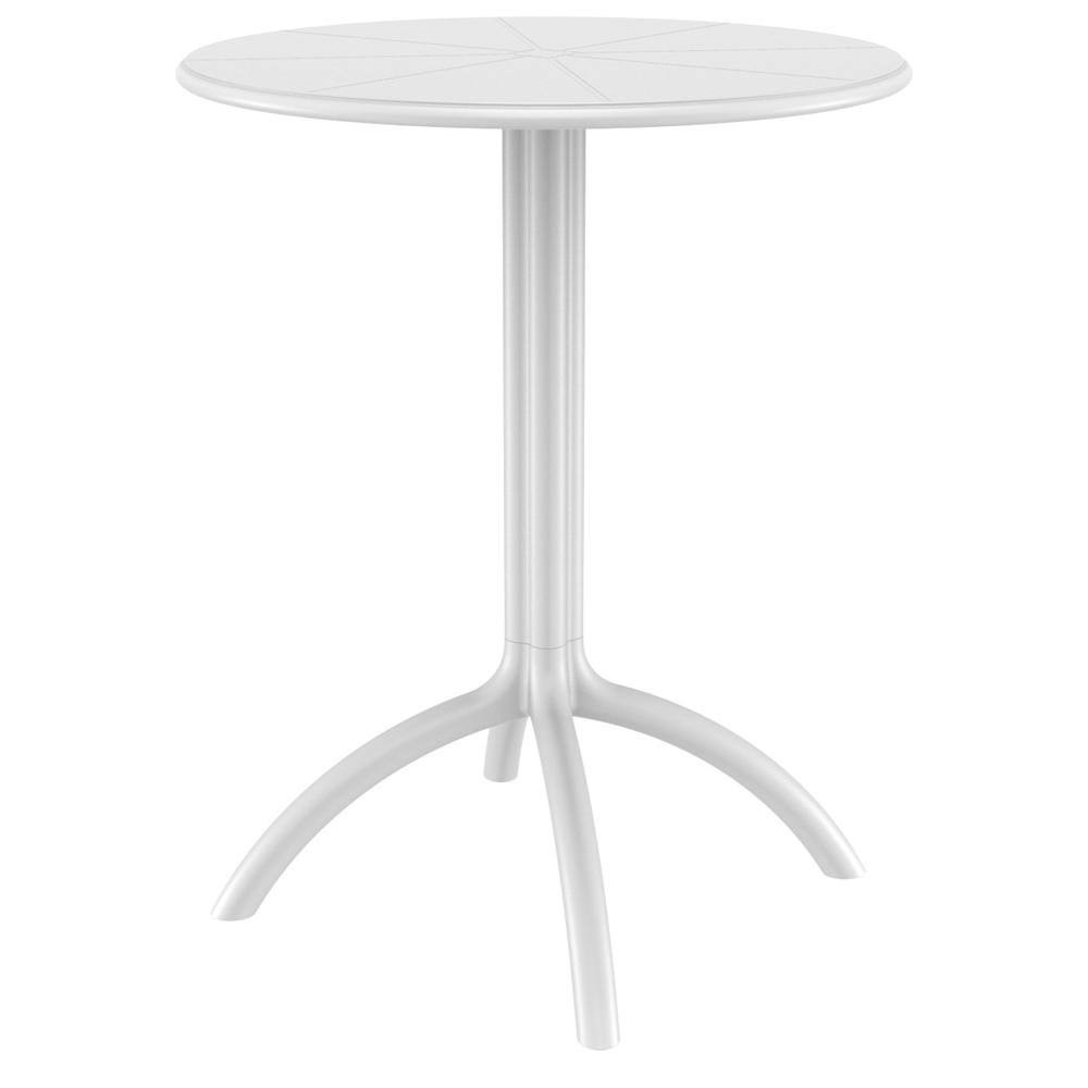White Round Bistro Table D885
