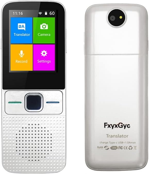 Portable Instant Translator Device with 2.4 Inch Touch Screen, Pack of 2 E428178