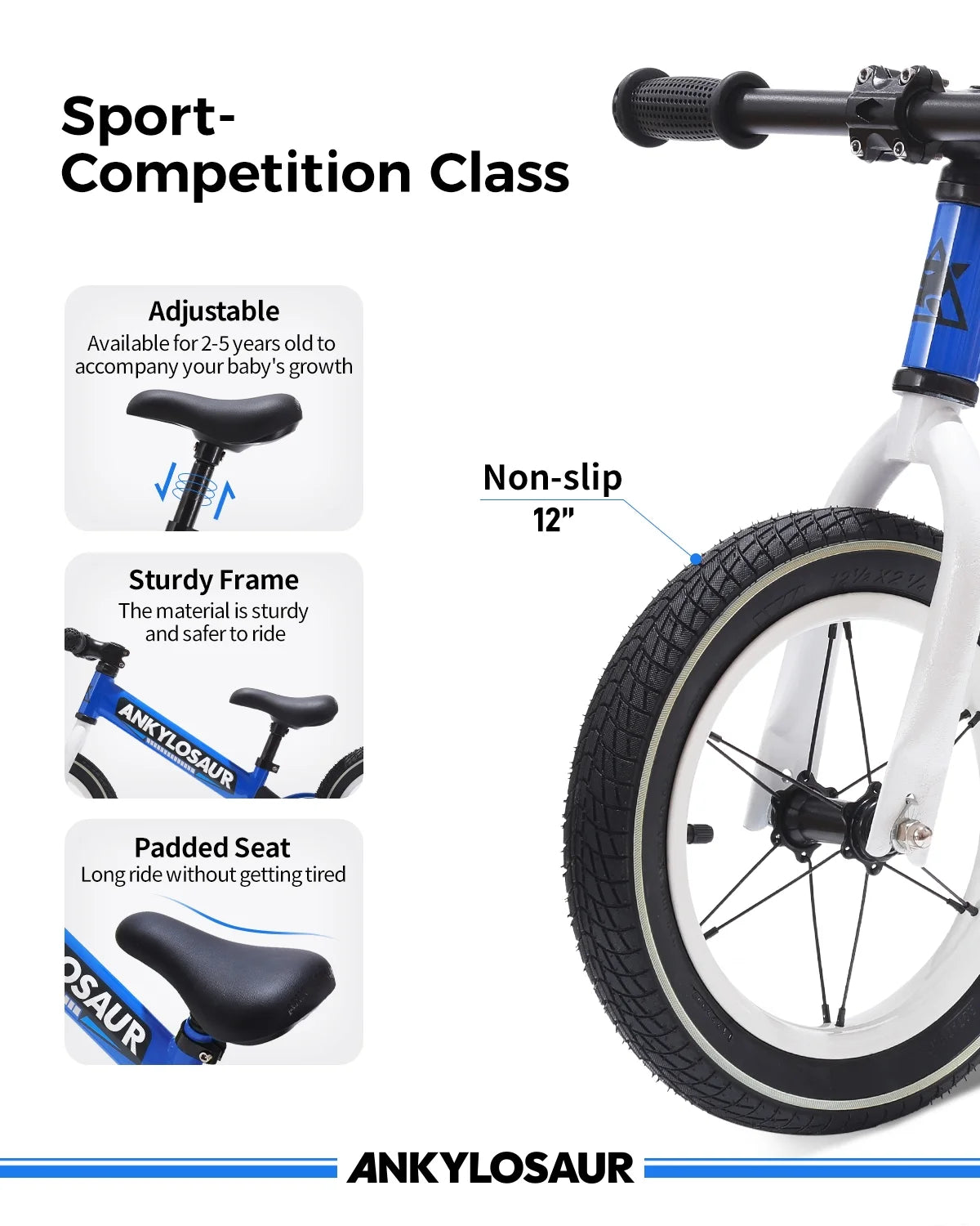 Balance Bike with Adjustable Seat Height S2361