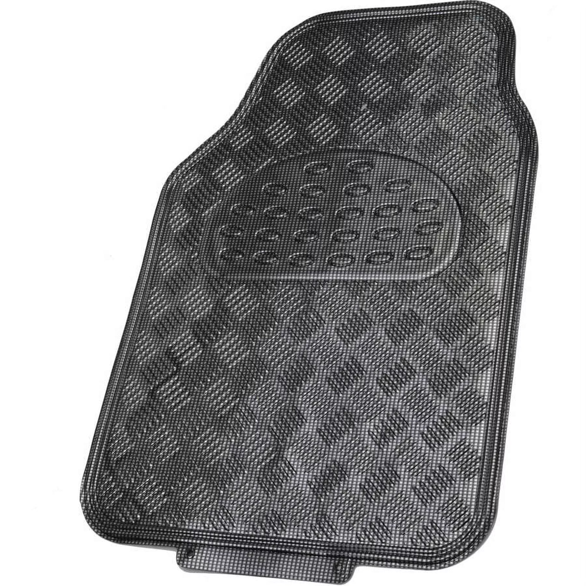 4-Piece Metallic Design Car Floor Mat M286423