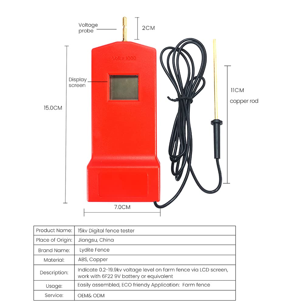 15kv Digital Fence Tester Electric Fence Indicator K46120