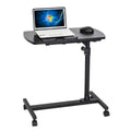 Portable Rolling Laptop Desk, Adjustable Height, Black B995