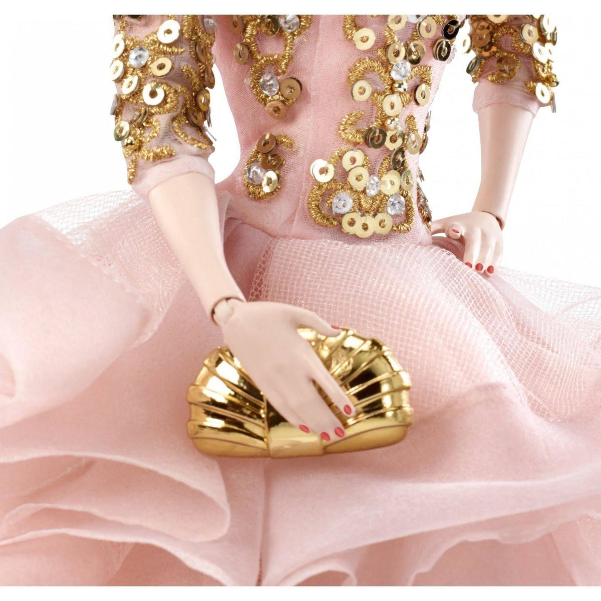 Blush Gold Cocktail Dress Y6996