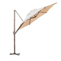 Beige Offset Cantilever Patio Umbrella M205024