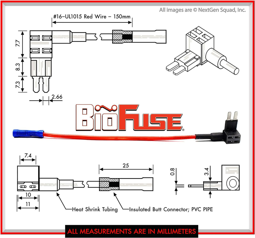 12V Micro2 50 Piece Add-a-Circuit Car Fuse Tap and Holders Pack Z88270
