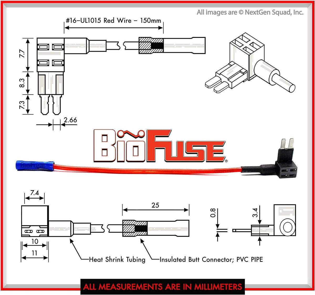 12V Micro2 50 Piece Add-a-Circuit Car Fuse Tap and Holders Pack Z88270