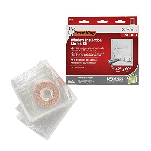 Clear Indoor Shrink Window Kit 42 62-Inch 9-Pack Q90432