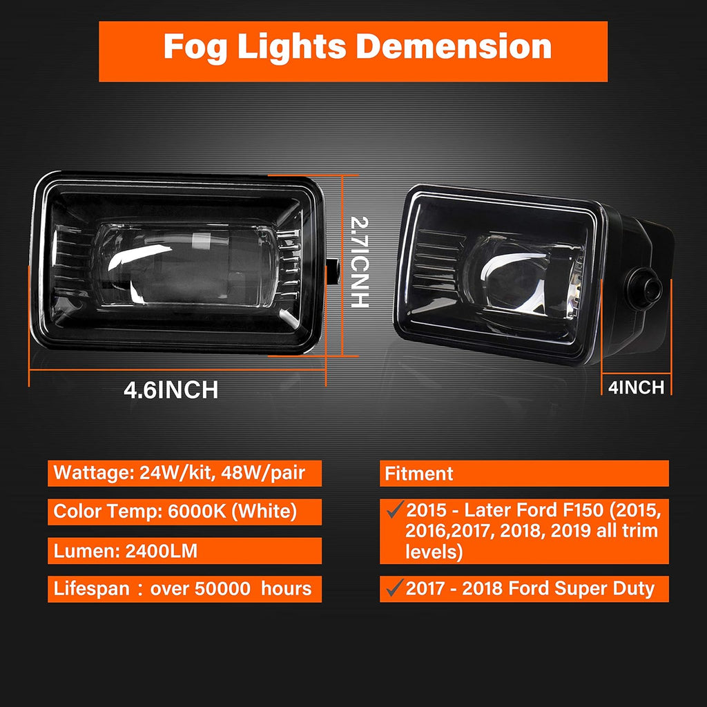 Fog Lights Assembly Kit Pack of 2 S430