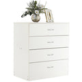 White 4 Drawer Wood Dresser Z72525
