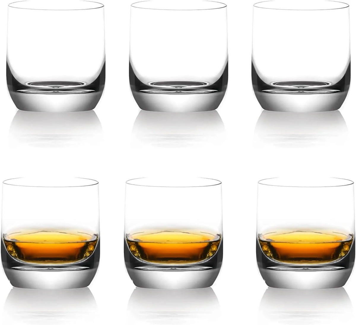 Crystal Double Old Fashioned Glasses Set Of 6 P792