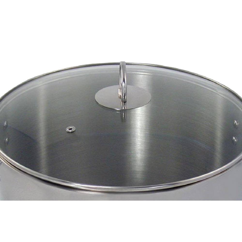 Polished Stainless Steel Stock Pot 20 Quart E491