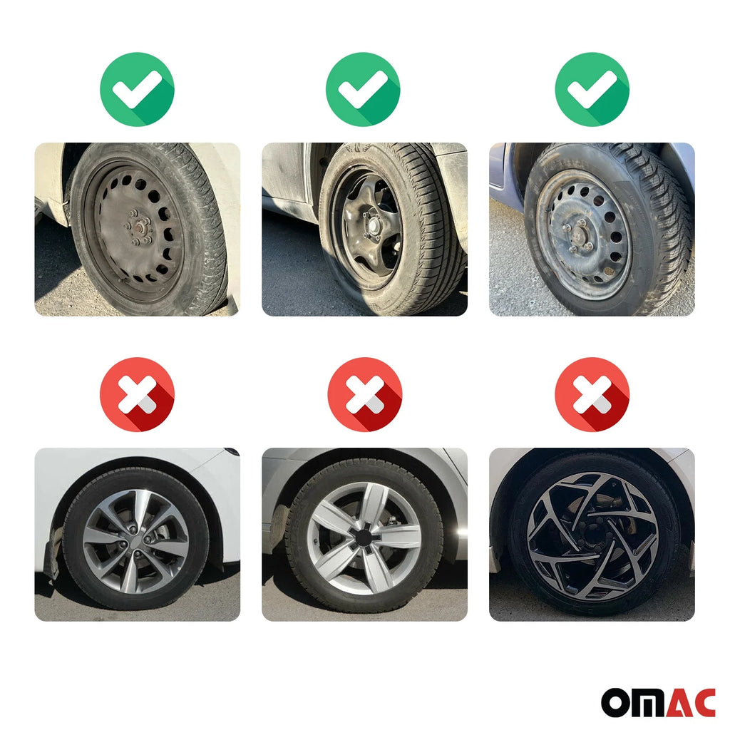 16 Sport Wheel Cover Set of 4 R16 Steel Tire Rim U823