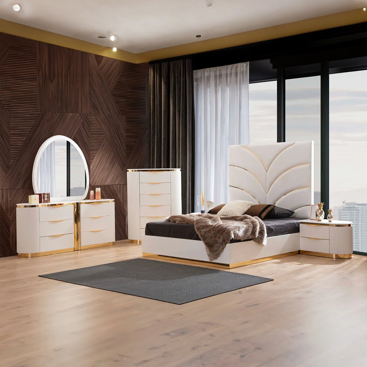 White Wood Dresser F53885