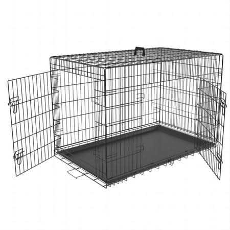 Large Dog Crate with Divider and Double Door F2702