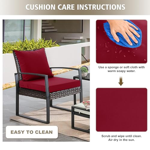 24x24 Inch Waterproof Outdoor Cushions Set of 2 Dark Grey W692522