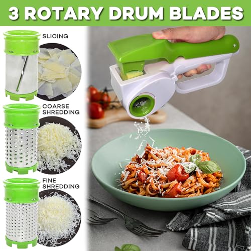 Red Electric Handheld Rotary Cheese Grater Slicer H929