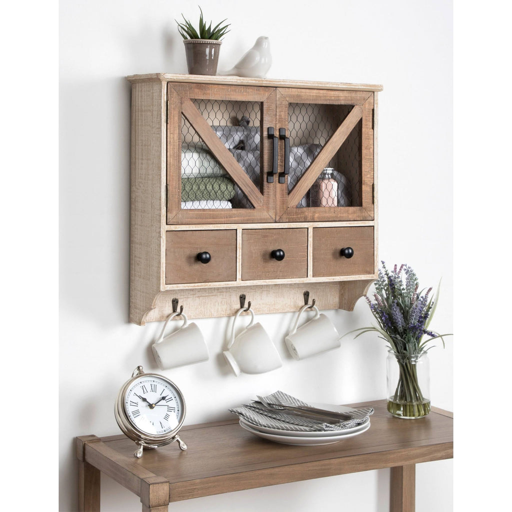 White Wood Wall Cabinet M19806