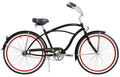 26" Beach Cruiser Coaster Brake Stainless Steel Spokes Alloy Red Rims Black/ Red M6350