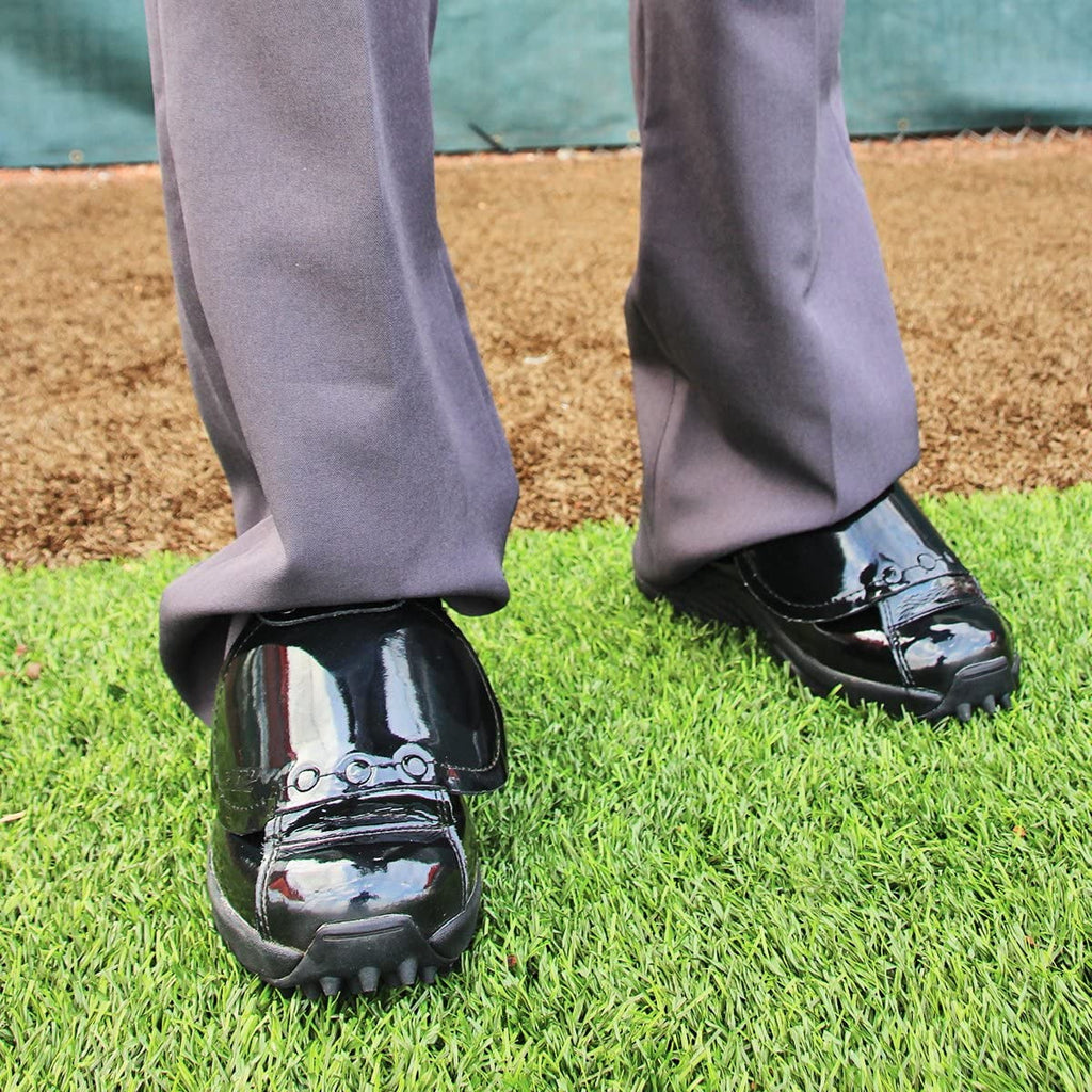 Black Patent Leather Baseball Cleat W245376