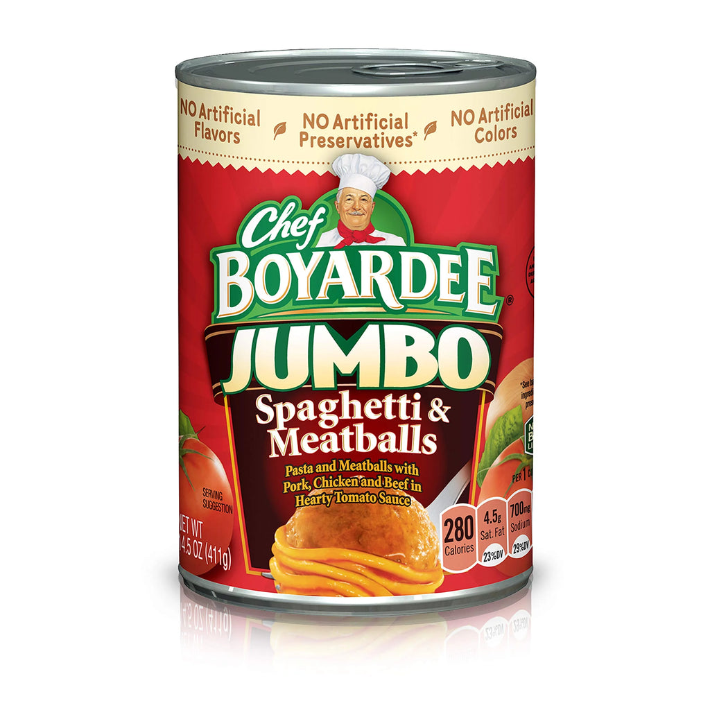14.5 oz 12 Pack Jumbo Spaghetti and Meatballs Z90729